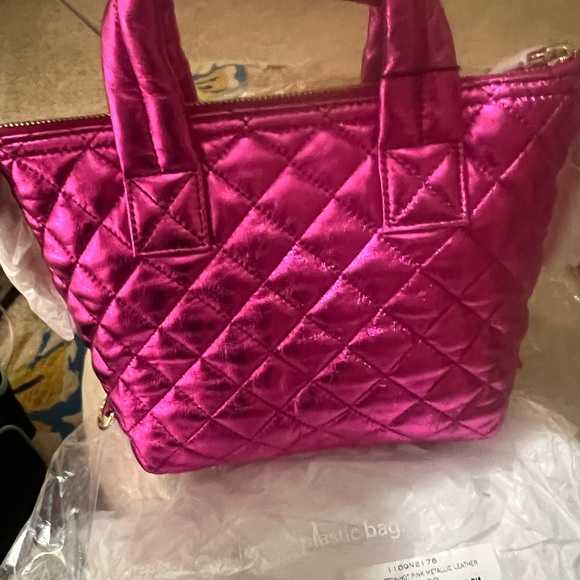 MZ Wallace Vibrant Pink Quilted Tote - Picture 3 of 3